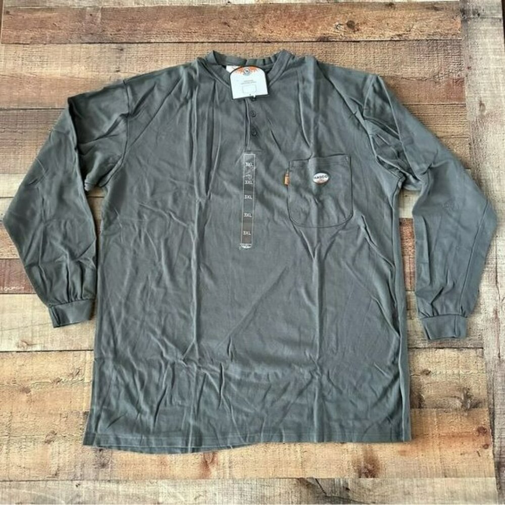 Rasco Green flame resistant shirt henley men’s 3XL